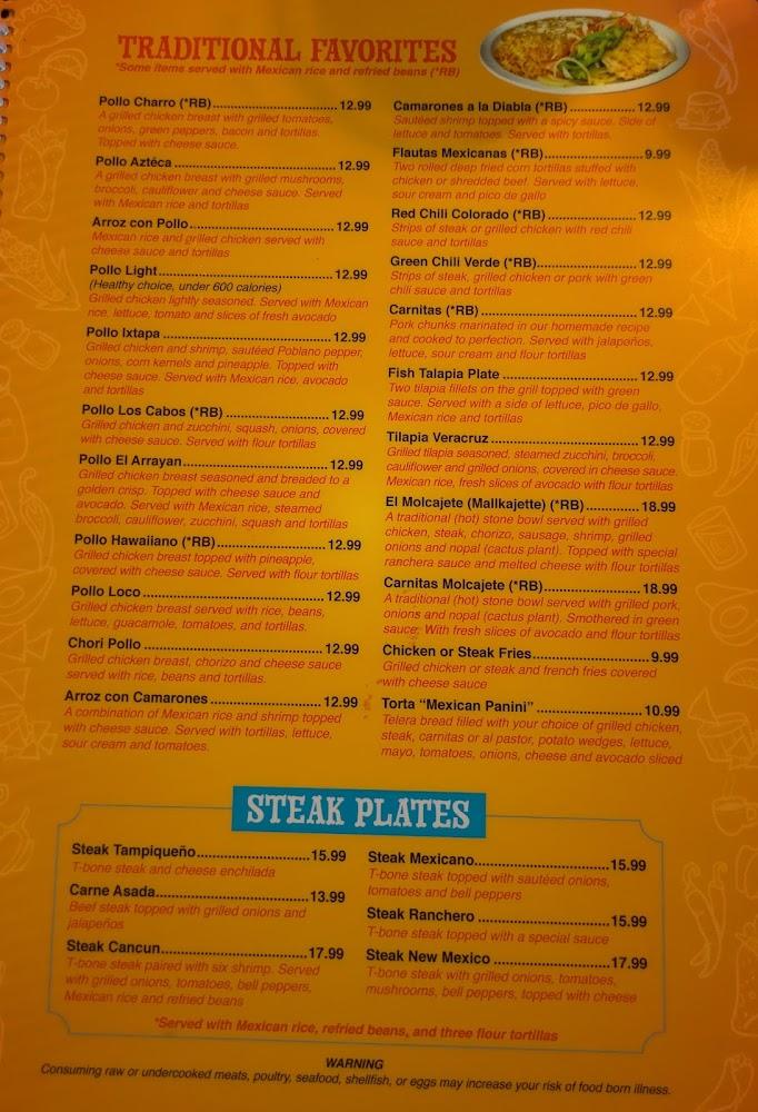 Tres Caminos Mexican Grill Menu image 4